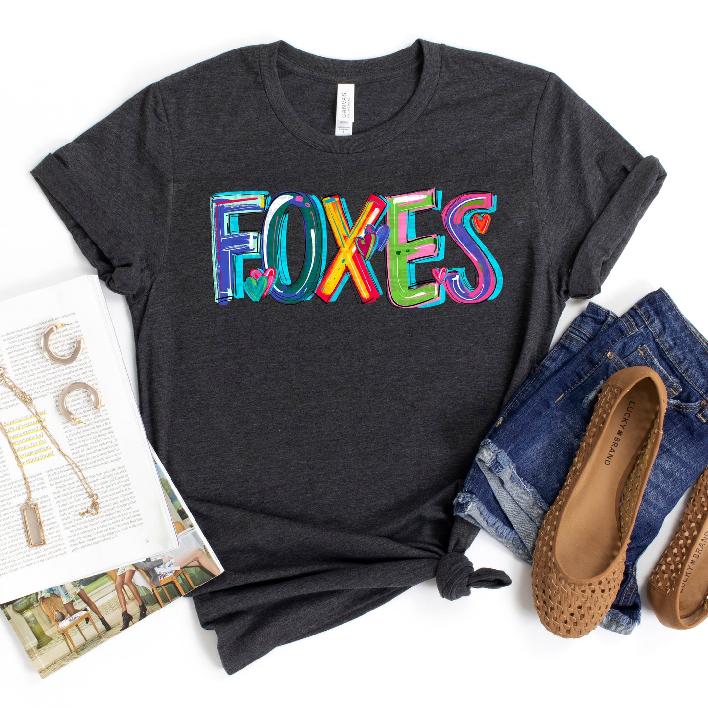 Foxes Cheery Words DTF Transfer