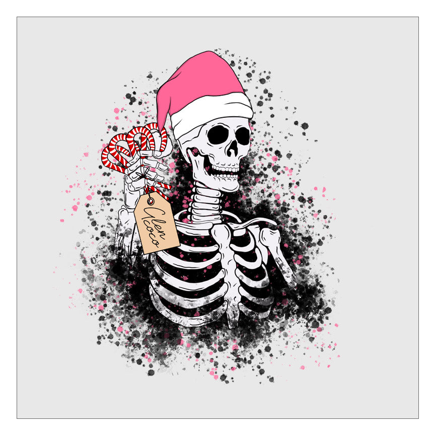 Glen Coco Christmas Skeleton DTF Transfer