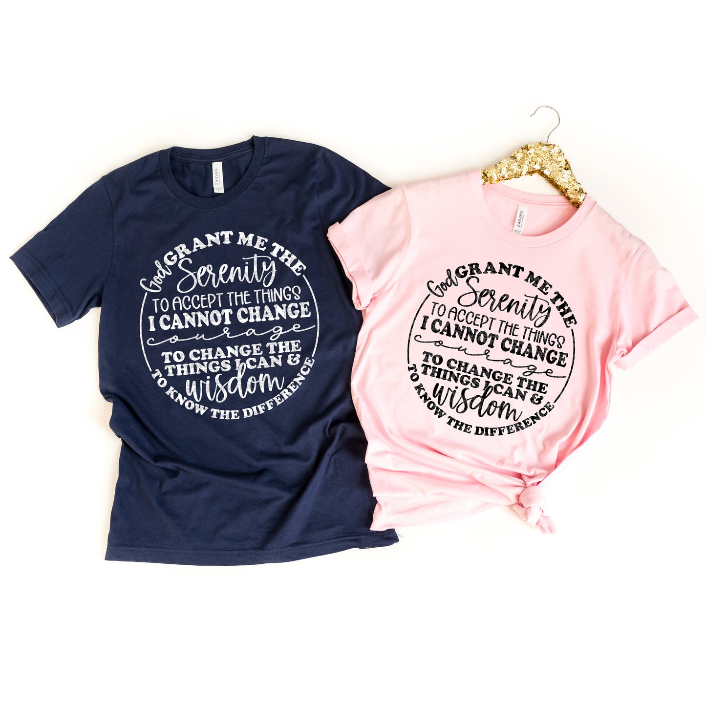 God Grant Me The Serenity To Accept The Things I Cannot Change Courage To Change The Things I Can And Wisdom To Know The Difference DTF Transfer