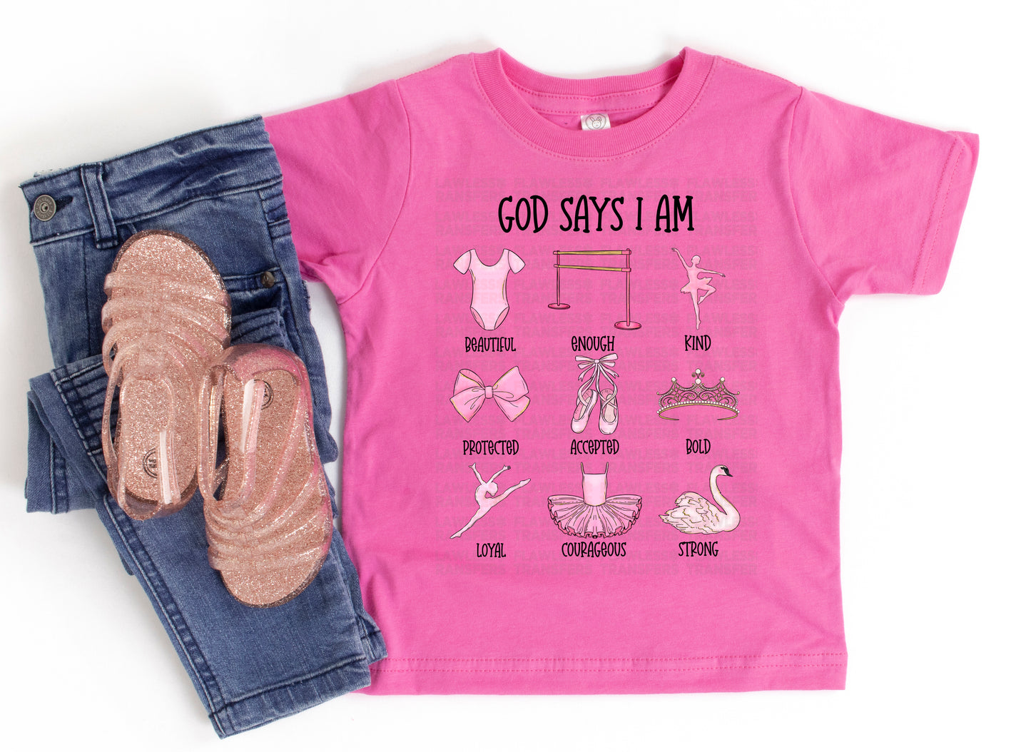 God Says I Am - Dancer DTF Transfer