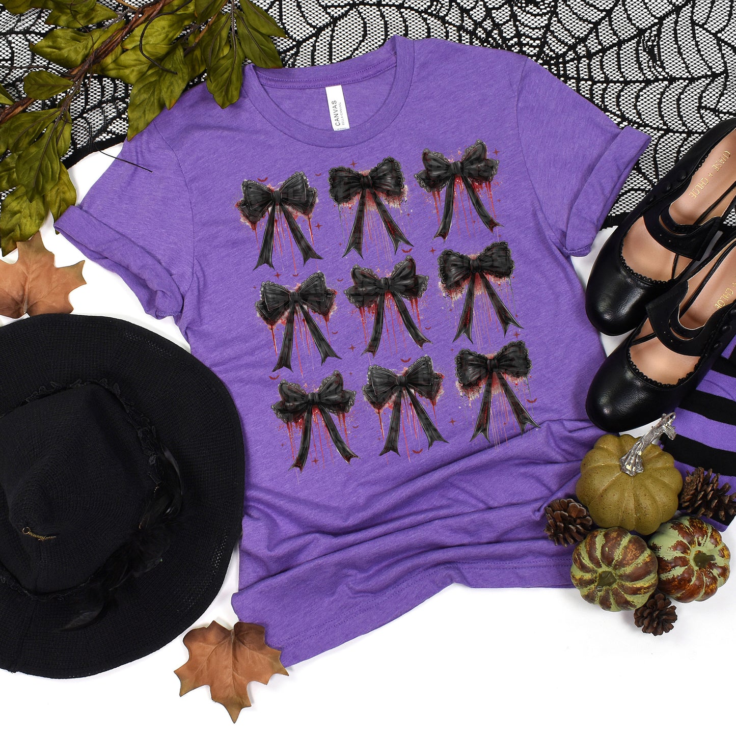 Goth Halloween Coquette Bows DTF Transfer