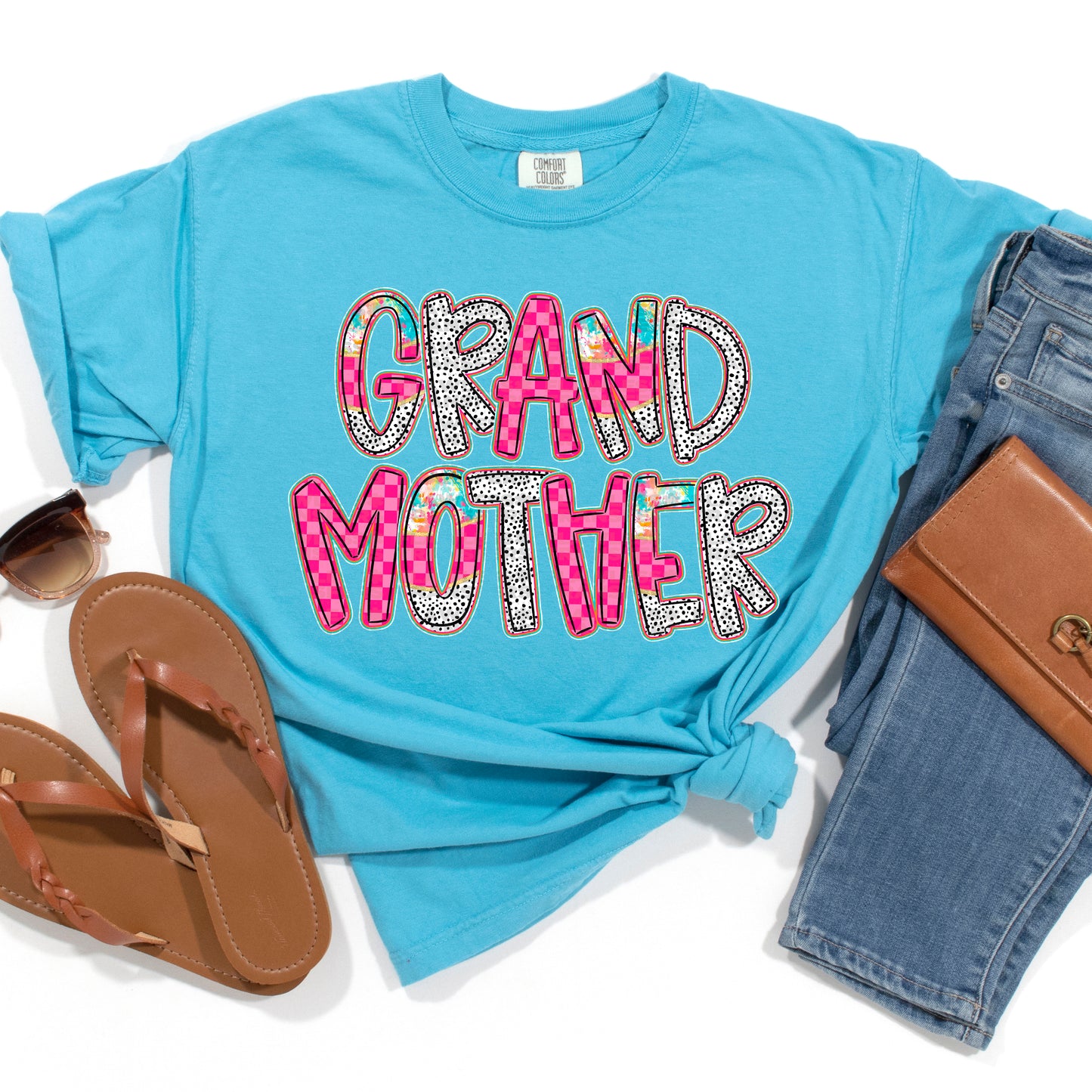 Grandmother Stacked Happy Chaos Alpha #2034 DTF Transfer