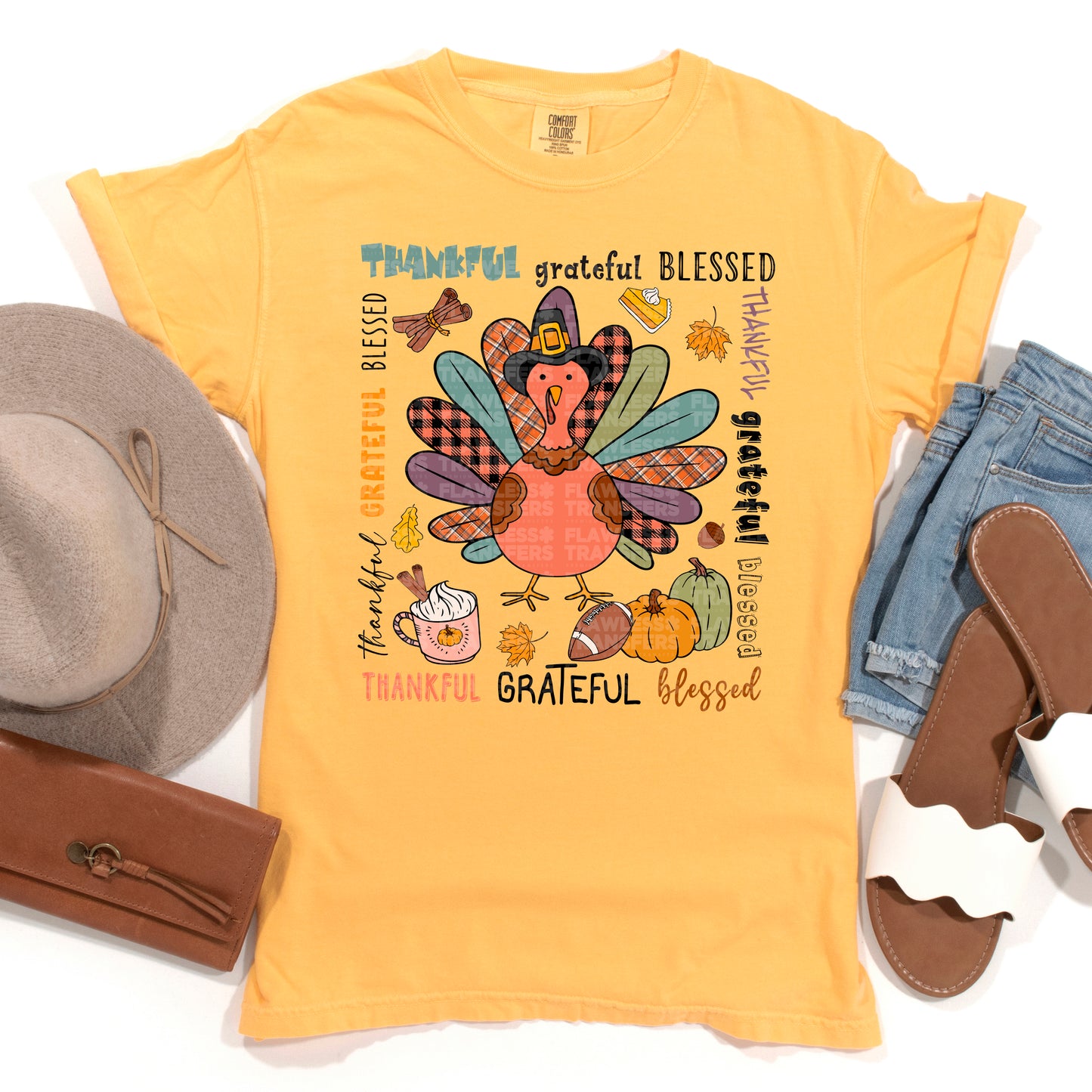 Grateful Thankful Blessed #2559 DTF Transfer