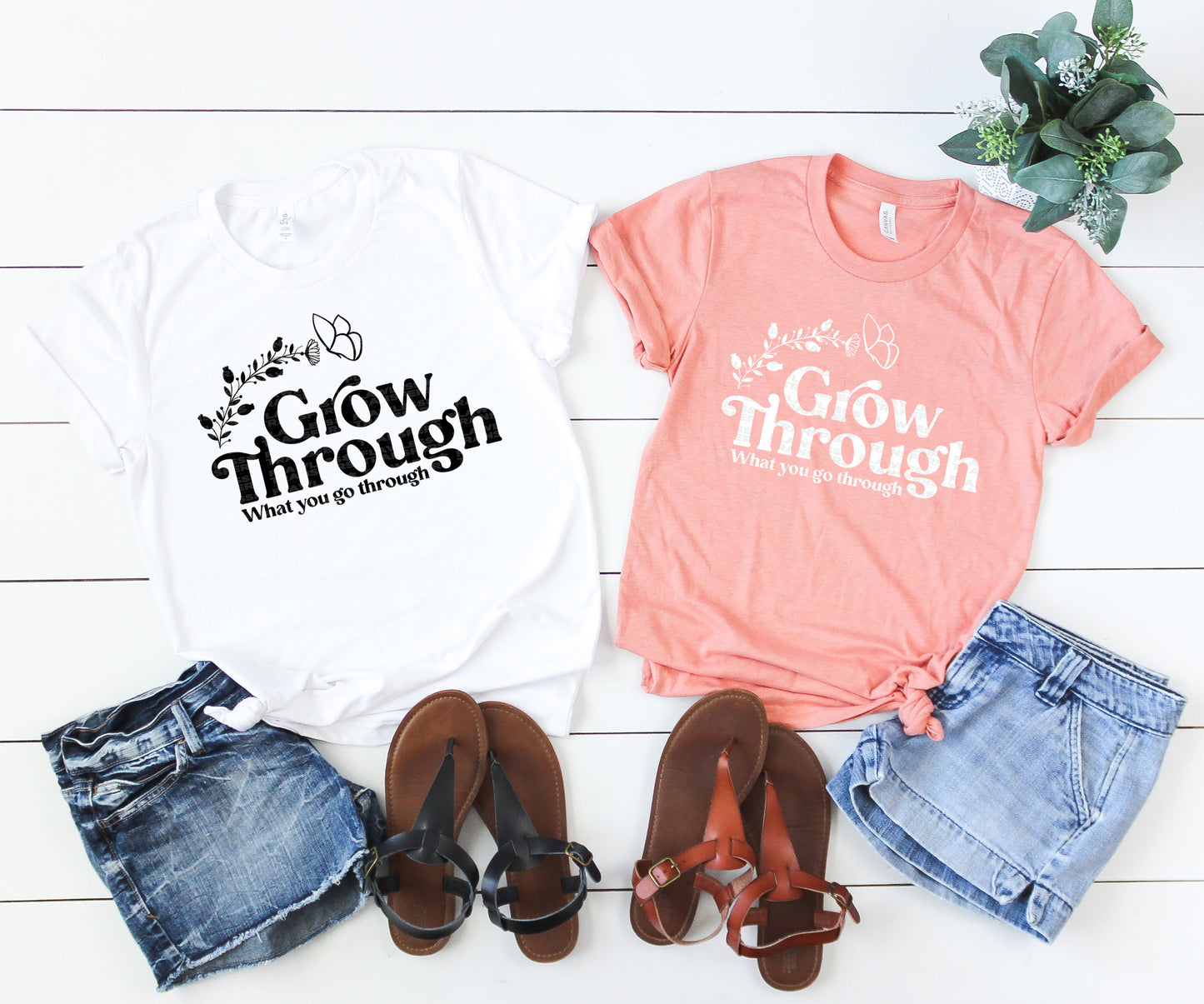 Grow Through What You Go Through #2056 DTF Transfer