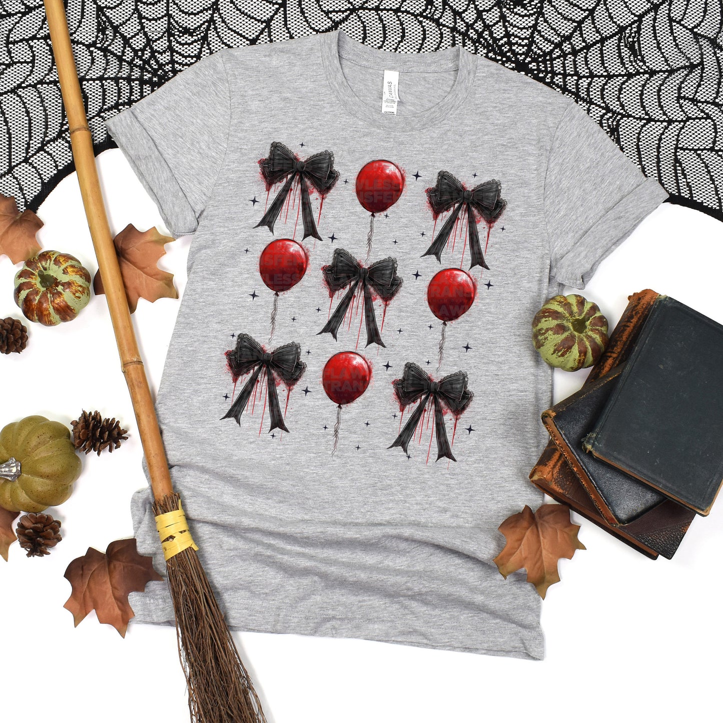 Halloween Horror Coquette Bows DTF Transfer