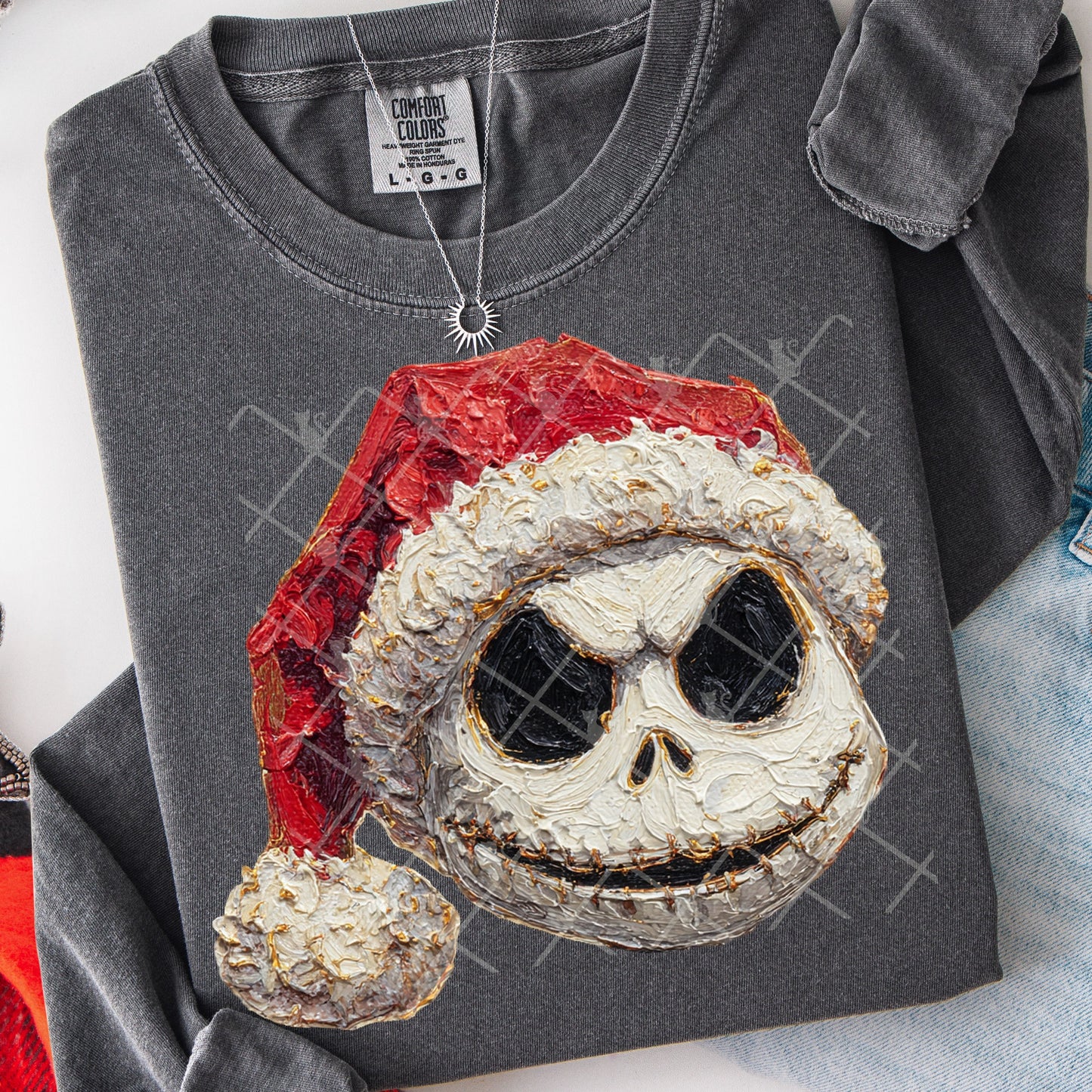 Hand Painted Jack Skellington #2785 DTF Transfer