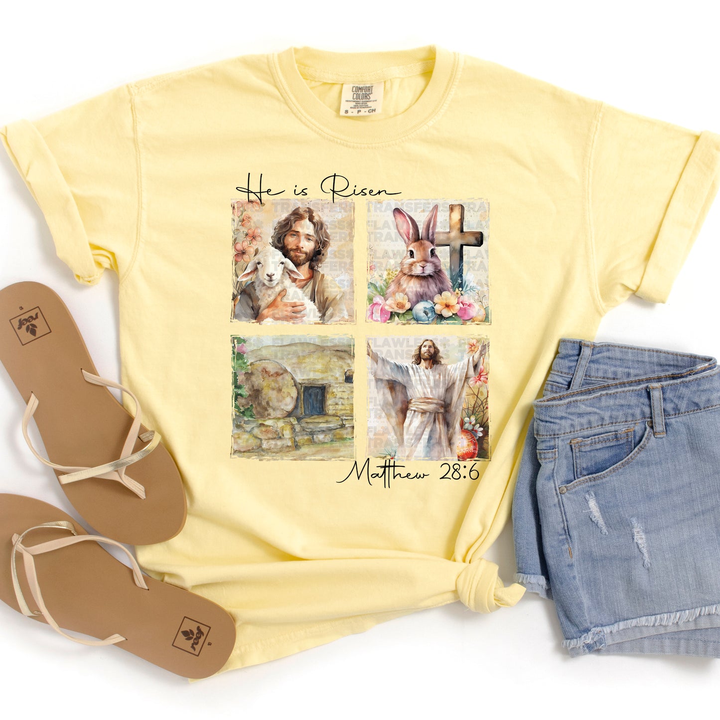 He Is Risen Blocks #2060 DTF Transfer