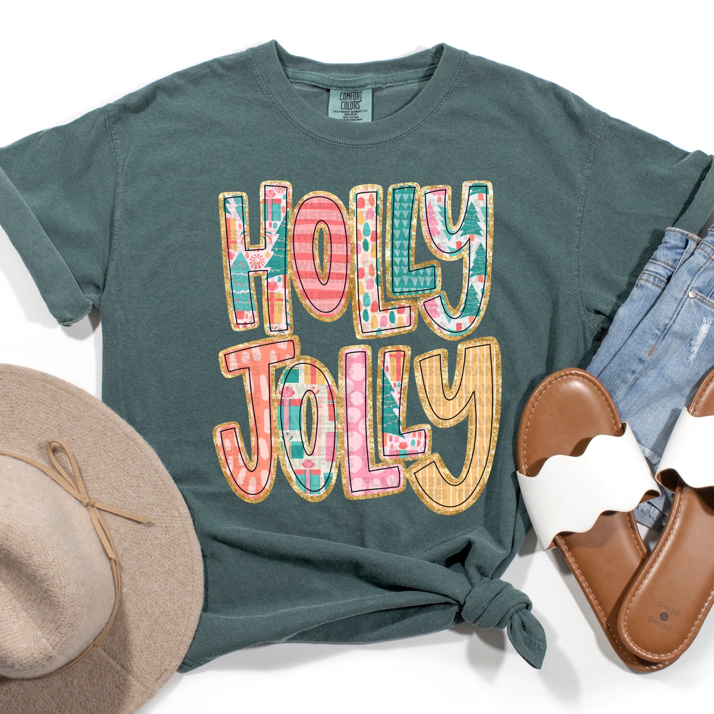 Holly Jolly #2672 DTF Transfer