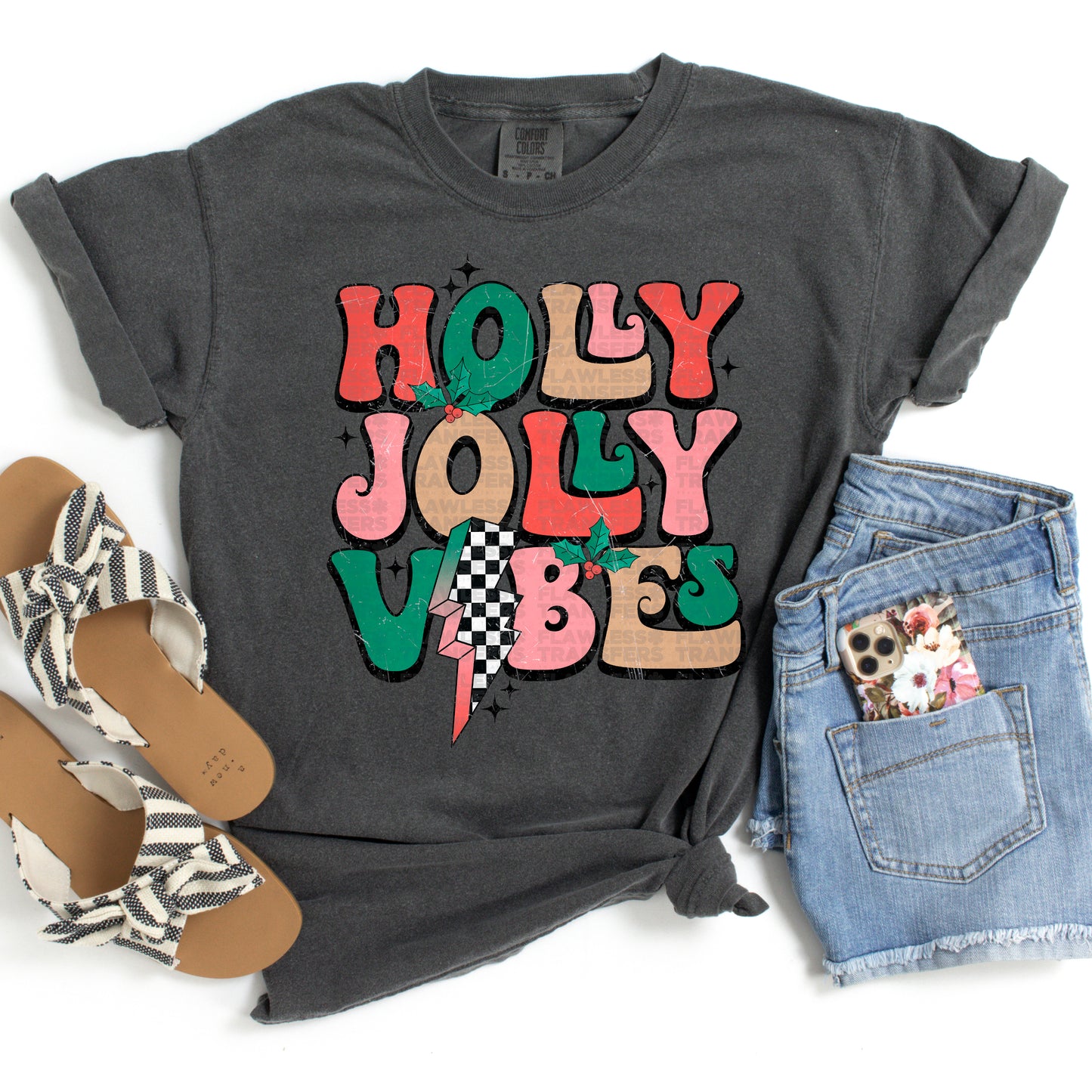 Holly Jolly Vibes DTF Transfer