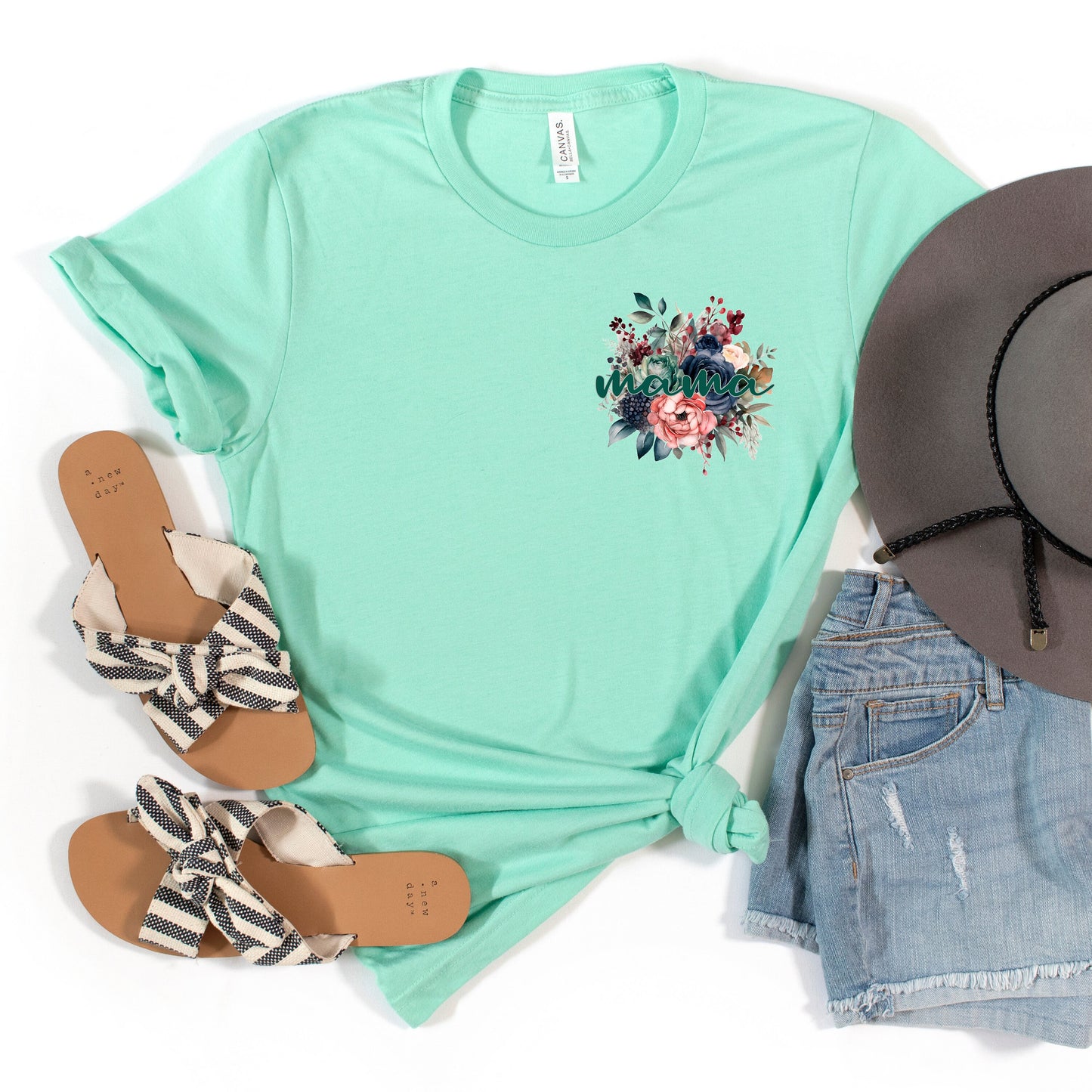 Abuela Sage Floral DTF Transfer, Ready For Press, Direct To Film, Transfer For Shirts, Tshirt Transfers, Grandma DTF Transfers, Mothers Day