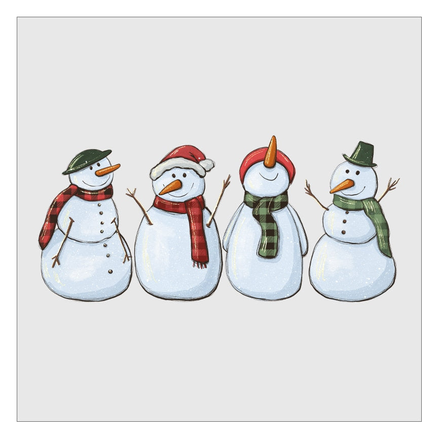 Cute Christmas Snowman DTF Transfer, Snowy Cozy Winter, Ready For Press, Hot Peel, Transfers For Shirts, Heat Transfer, Direct To Film