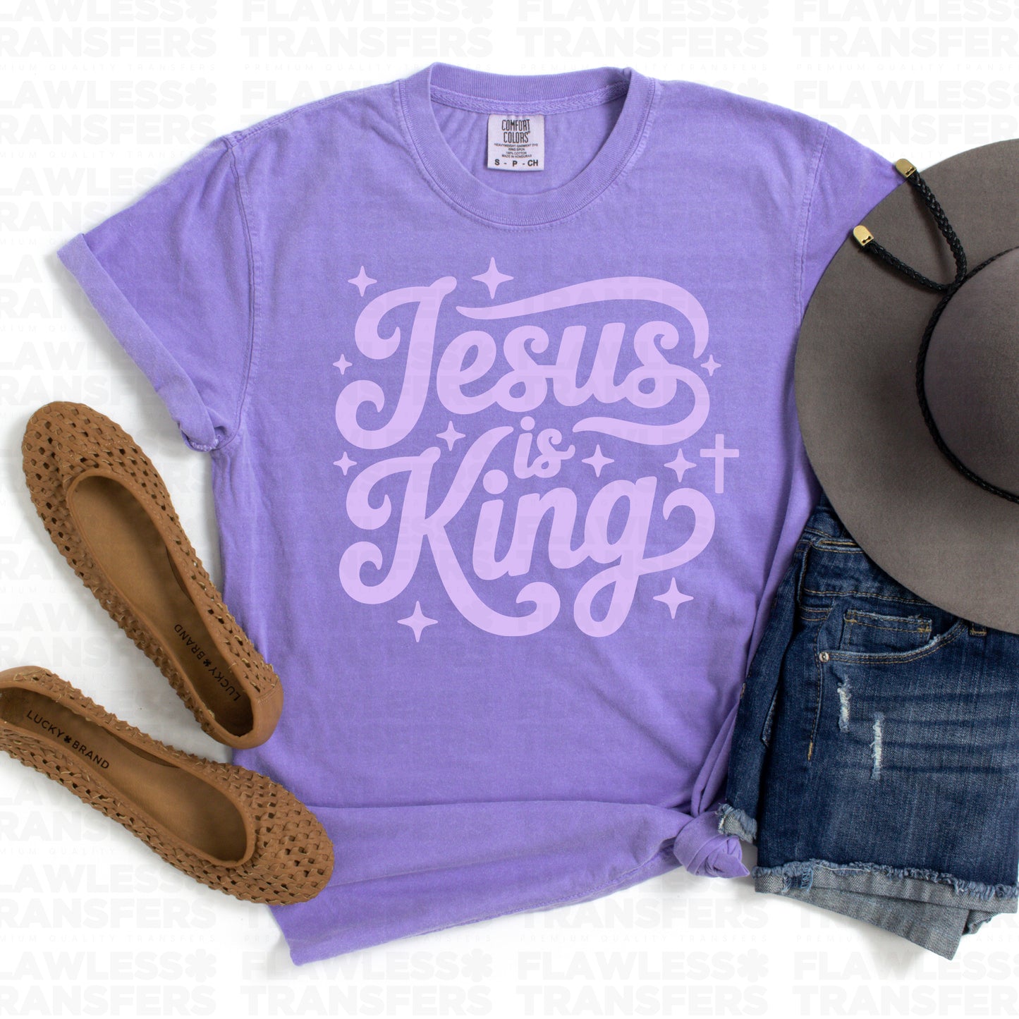 Pre-Order Jesus Is King PUFF Screen Print Transfer