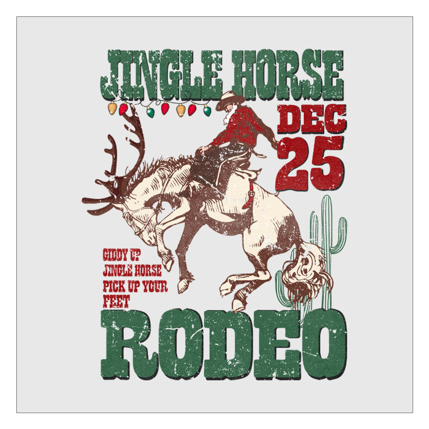 Jingle Horse Rodeo DTF Transfer