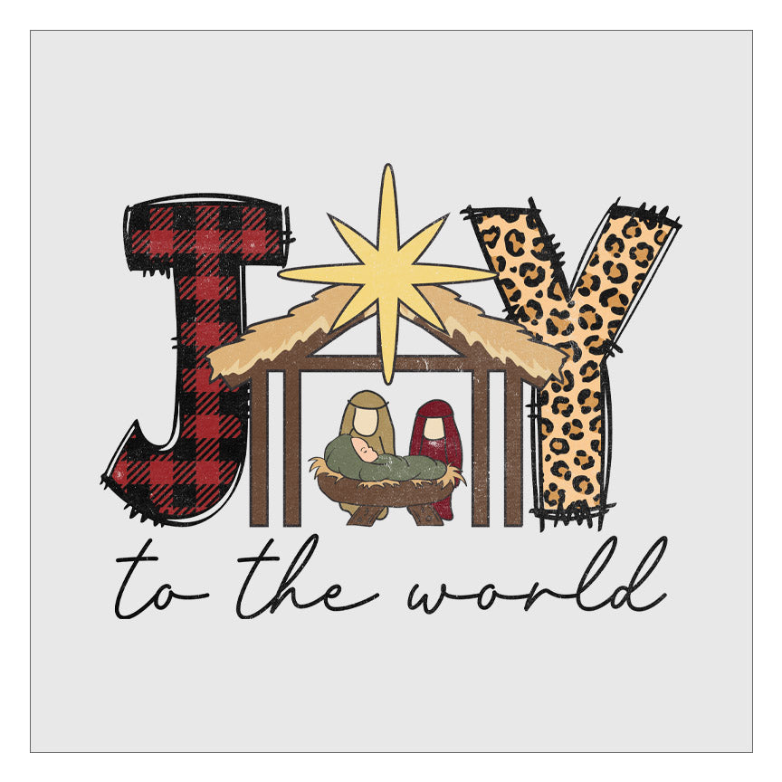 Joy to the World - Design 2 DTF Transfer