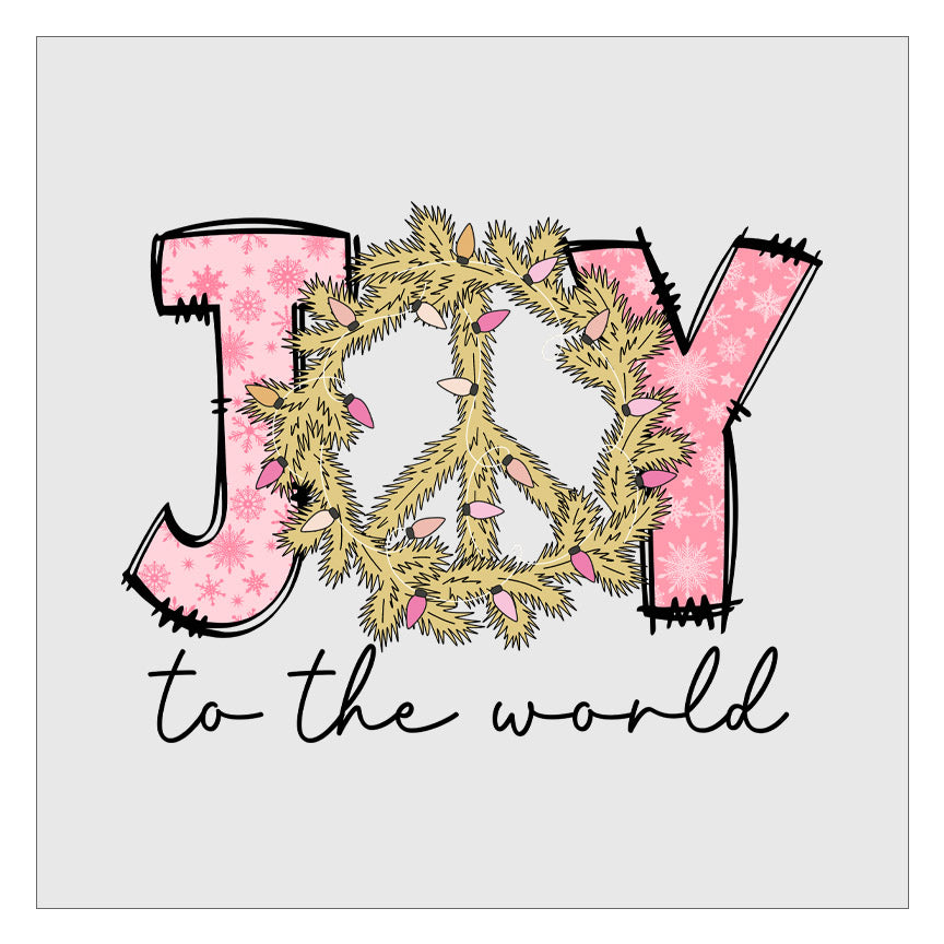 Joy to the World - Design 3 DTF Transfer