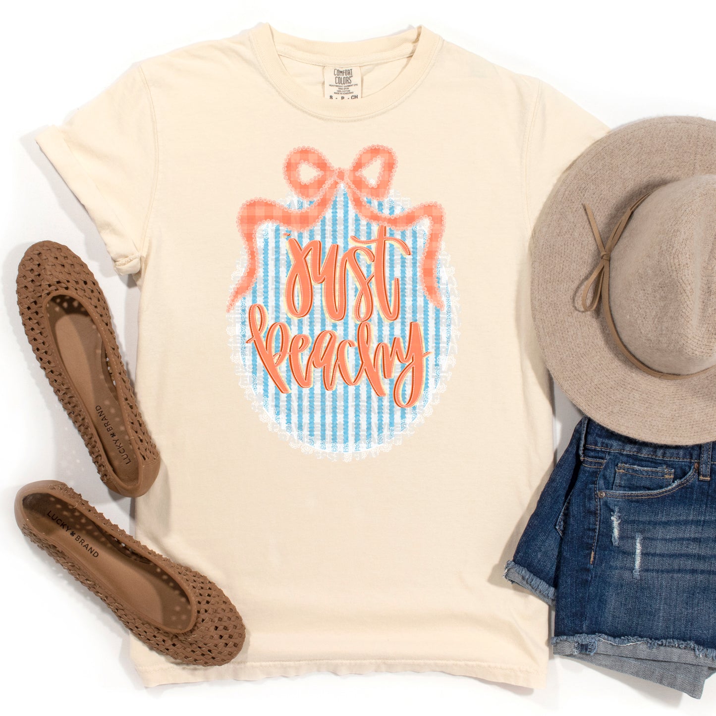 Just Peachy Bow Coquette #2162 DTF Transfer