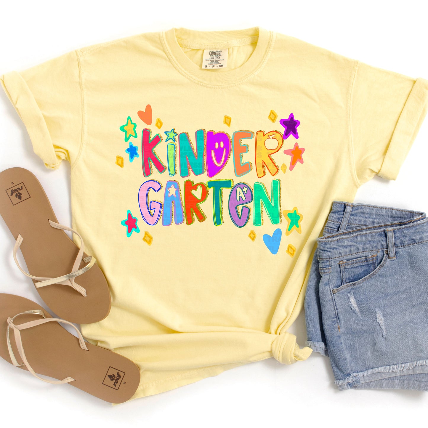 All Grades Back To School Doodles With Glitter #2252 DTF Transfer