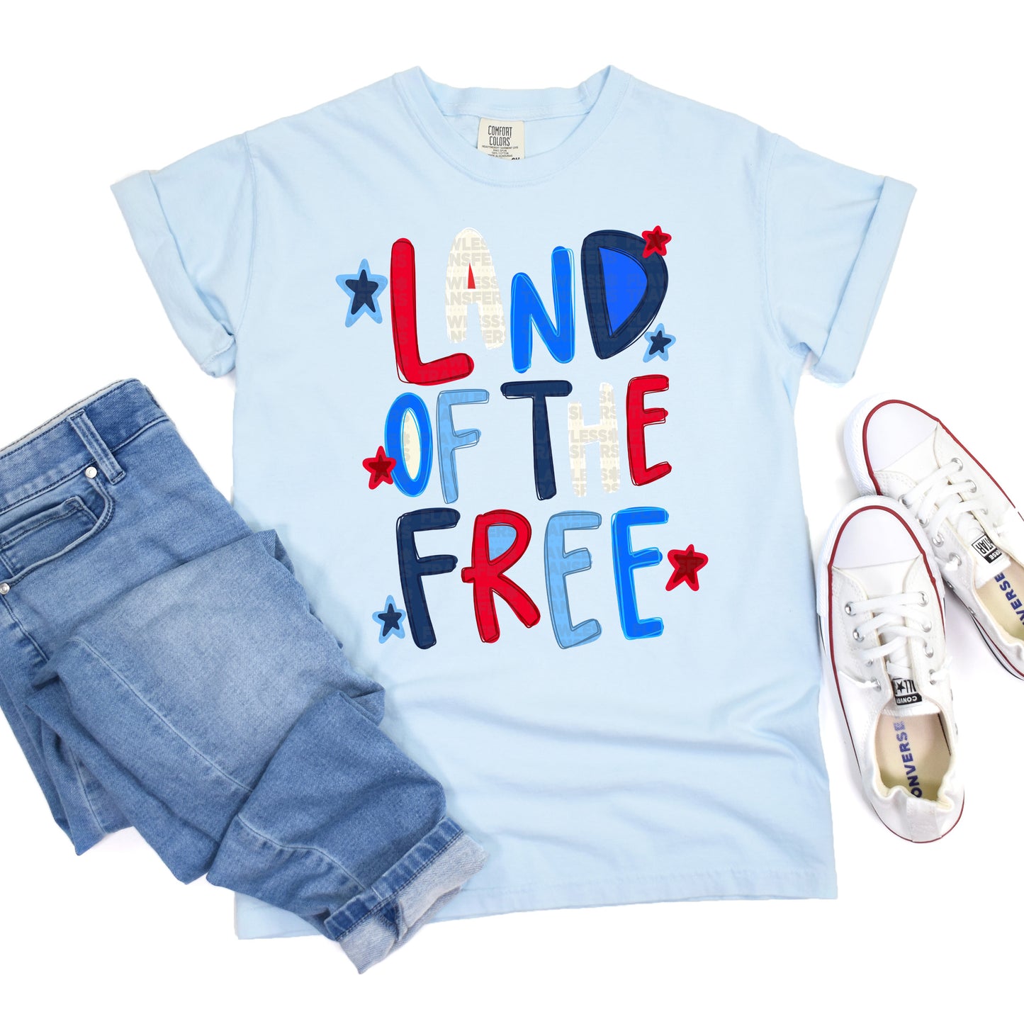 Land Of The Free #2142 DTF Transfer
