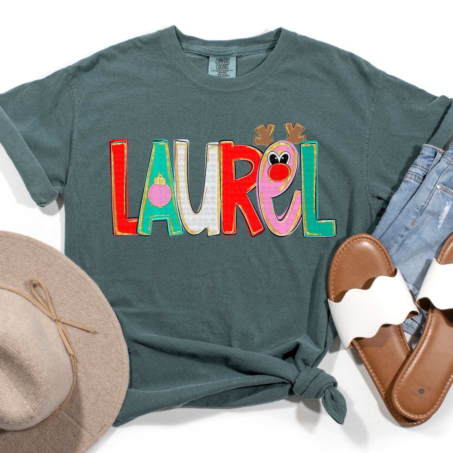 Laurel - Merry Everything Alpha Font DTF Transfer