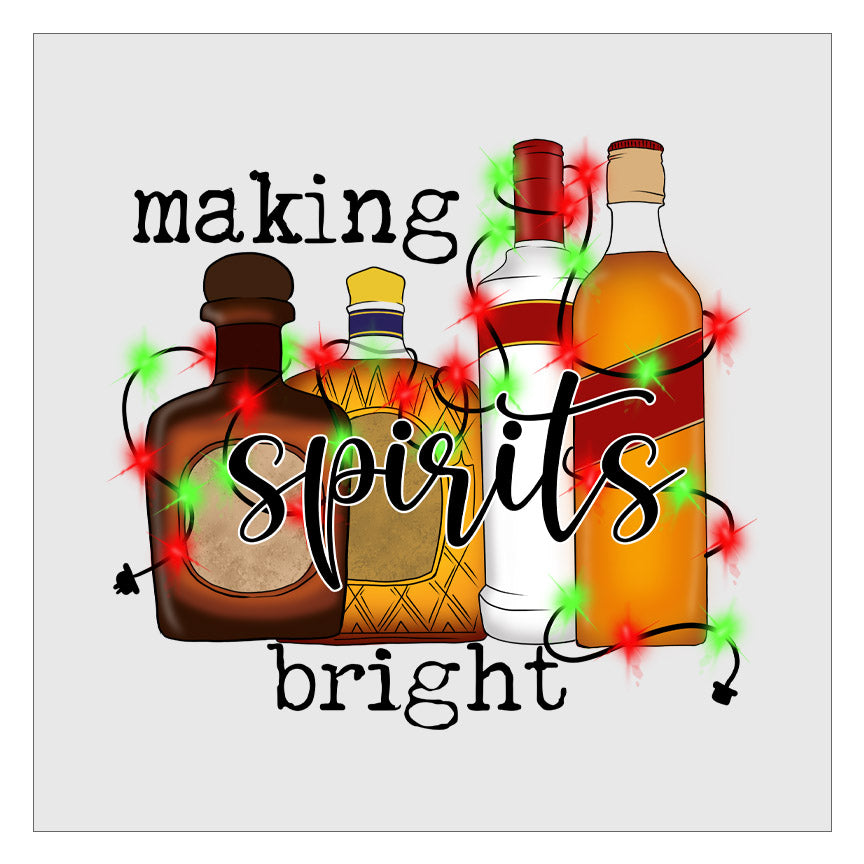 Making Spirits Bright Alcohol DTF Transfer