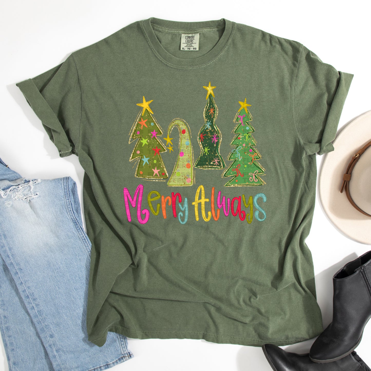 Merry Always #2814 DTF Transfer