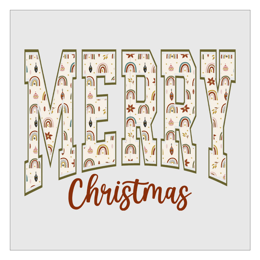 Merry Christmas - Boho DTF Transfer