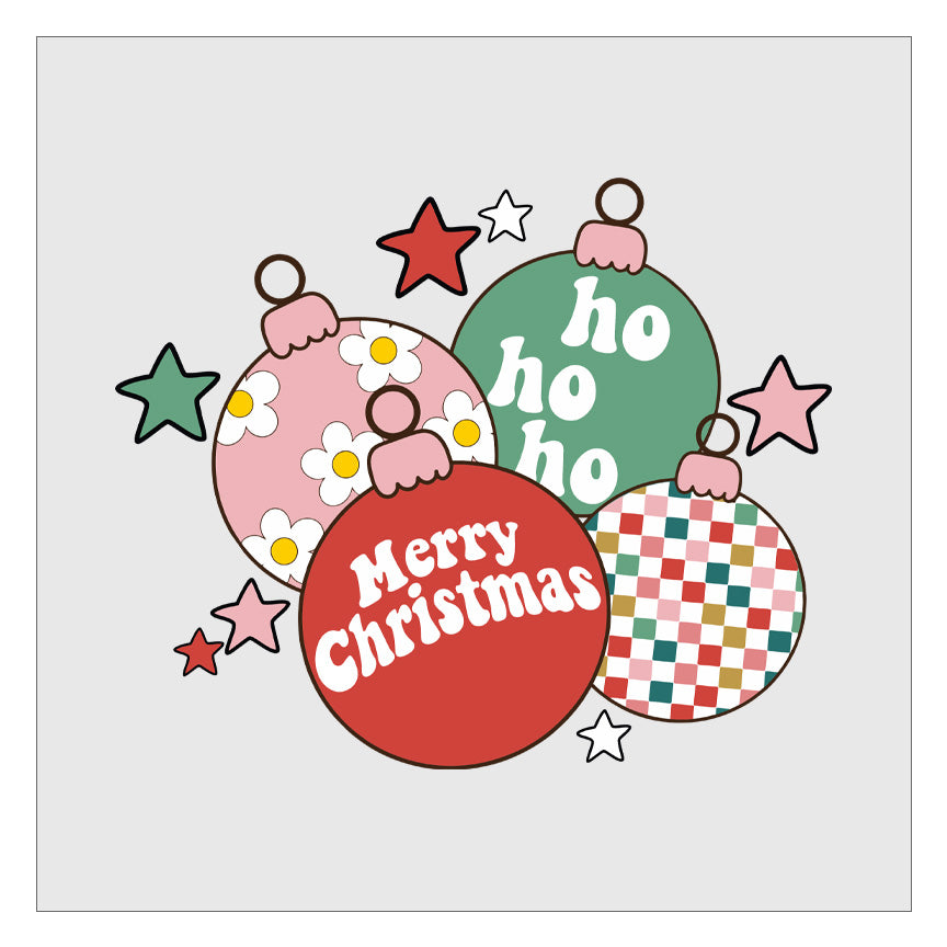 Merry Christmas - Ornaments DTF Transfer