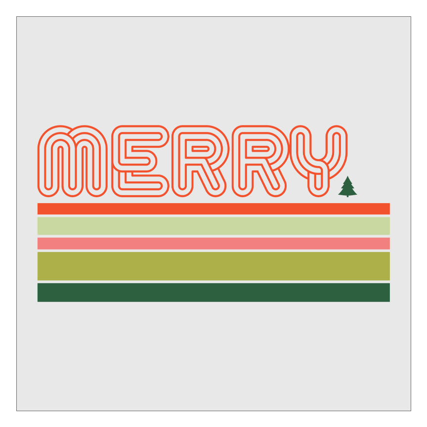 Merry - Striped DTF Transfer