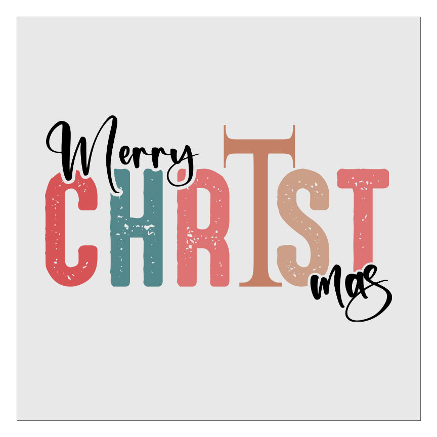 Merry Christ Mas DTF Transfer