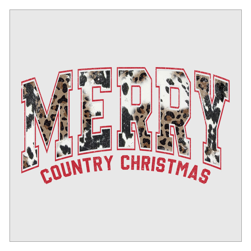 Merry Country Christmas DTF Transfer