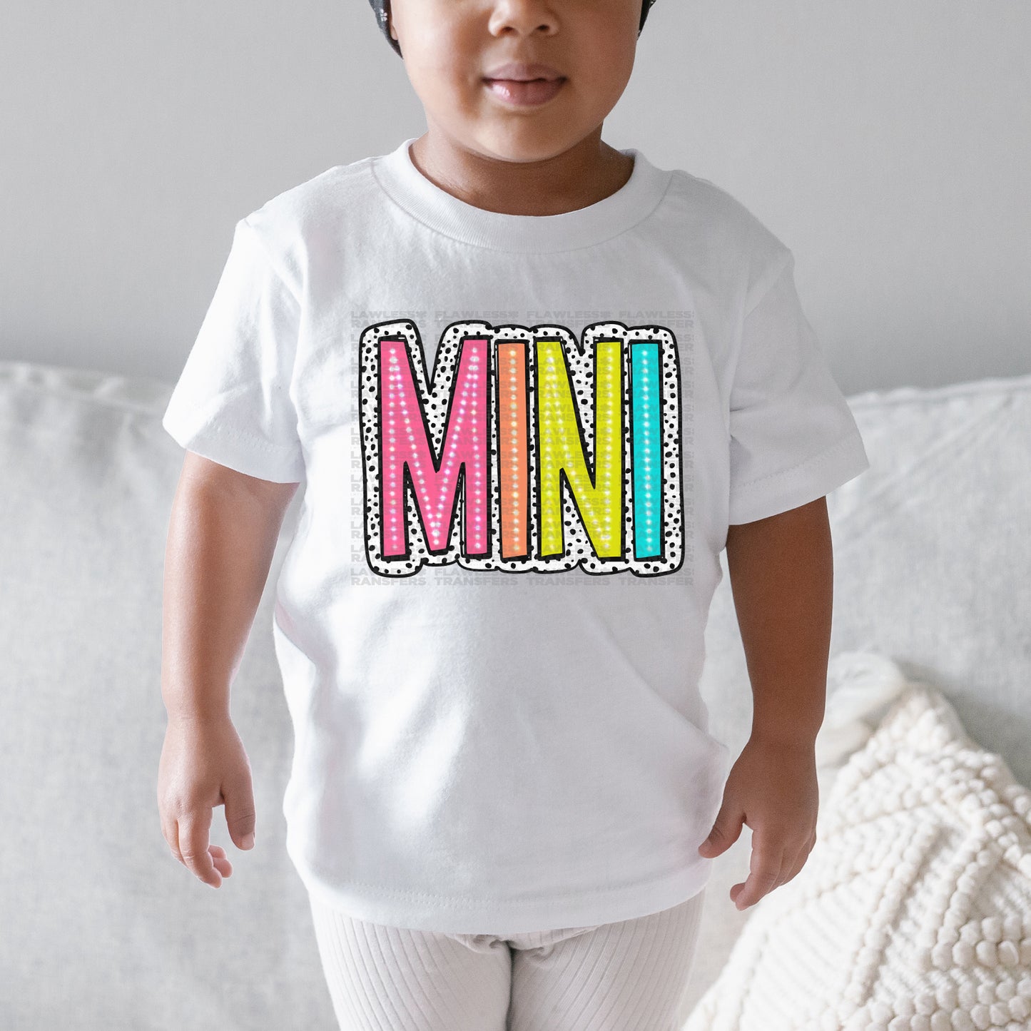 Mini Bright Color Doodle Dalmatian Dots DTF Transfer