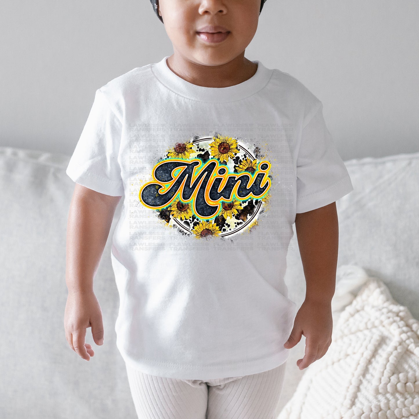 Mini Sunflower Round DTF Transfer