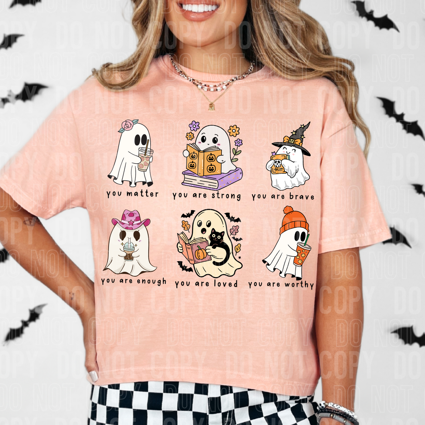 Motivational Halloween Ghosts #2747 DTF Transfer