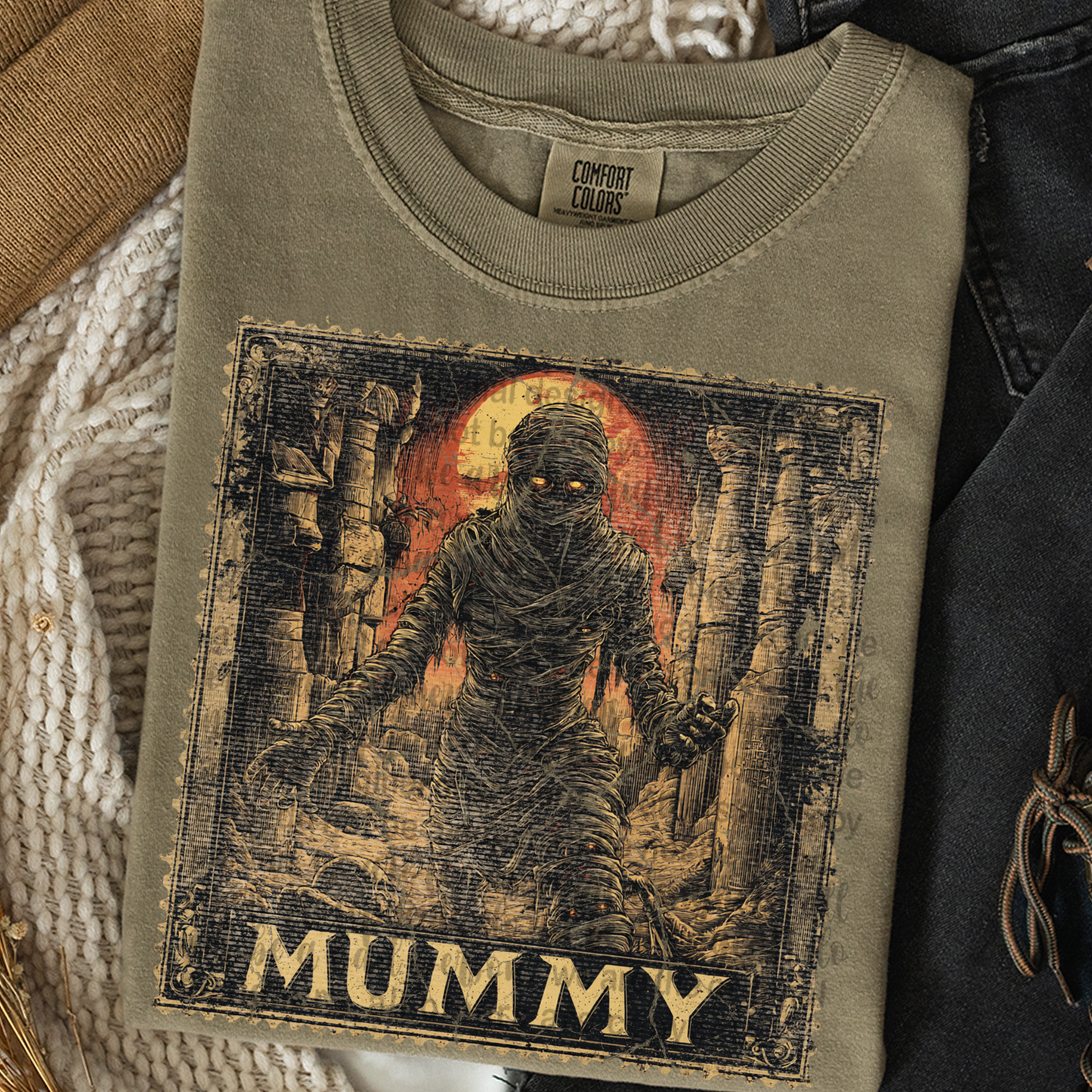Mummy Vintage Stamp #2317 DTF Transfer