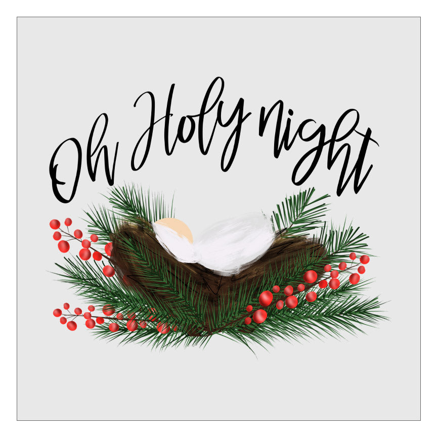 Oh Holy Night - Design 2 DTF Transfer
