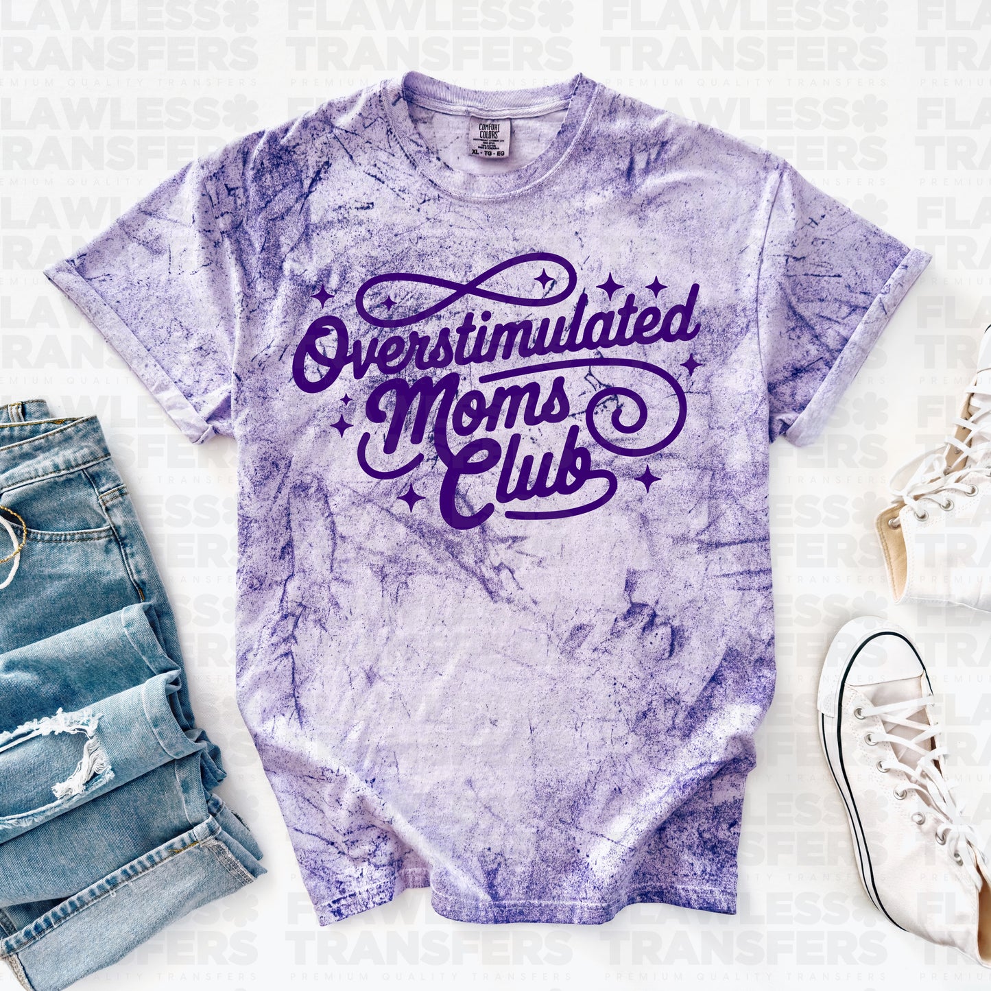 Pre-Order Overstimulated Moms Club PUFF Screen Print Transfer