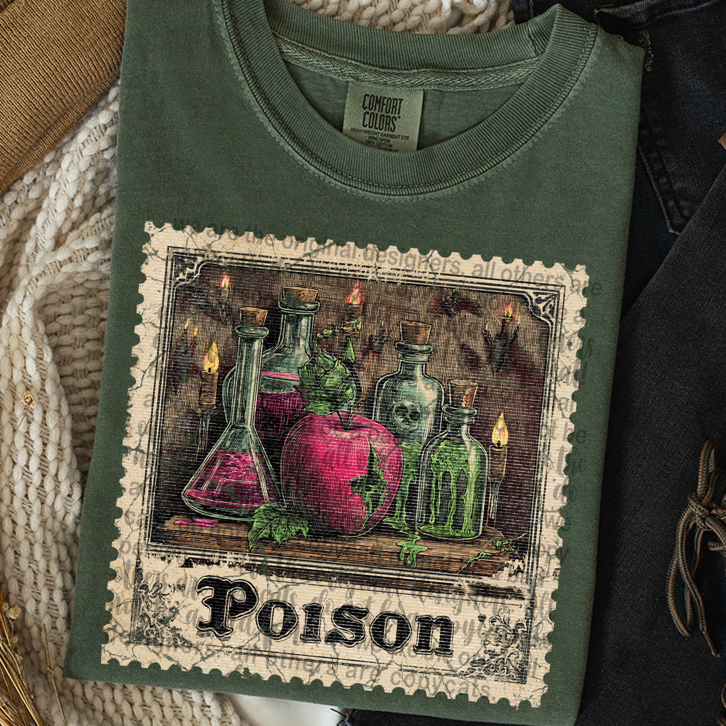 Poison Vintage Stamp #2319 DTF Transfer