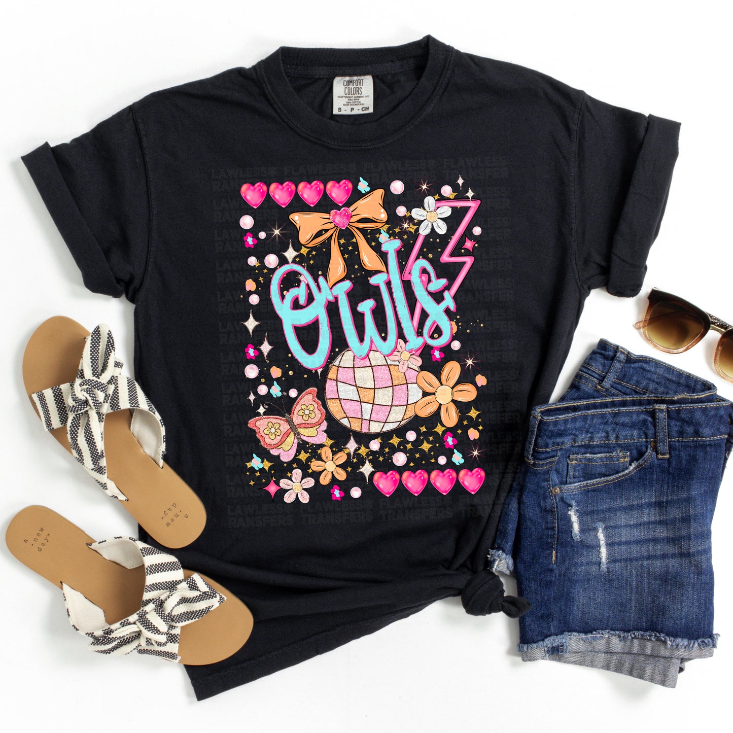 Owls Preppy Mascot DTF Transfer