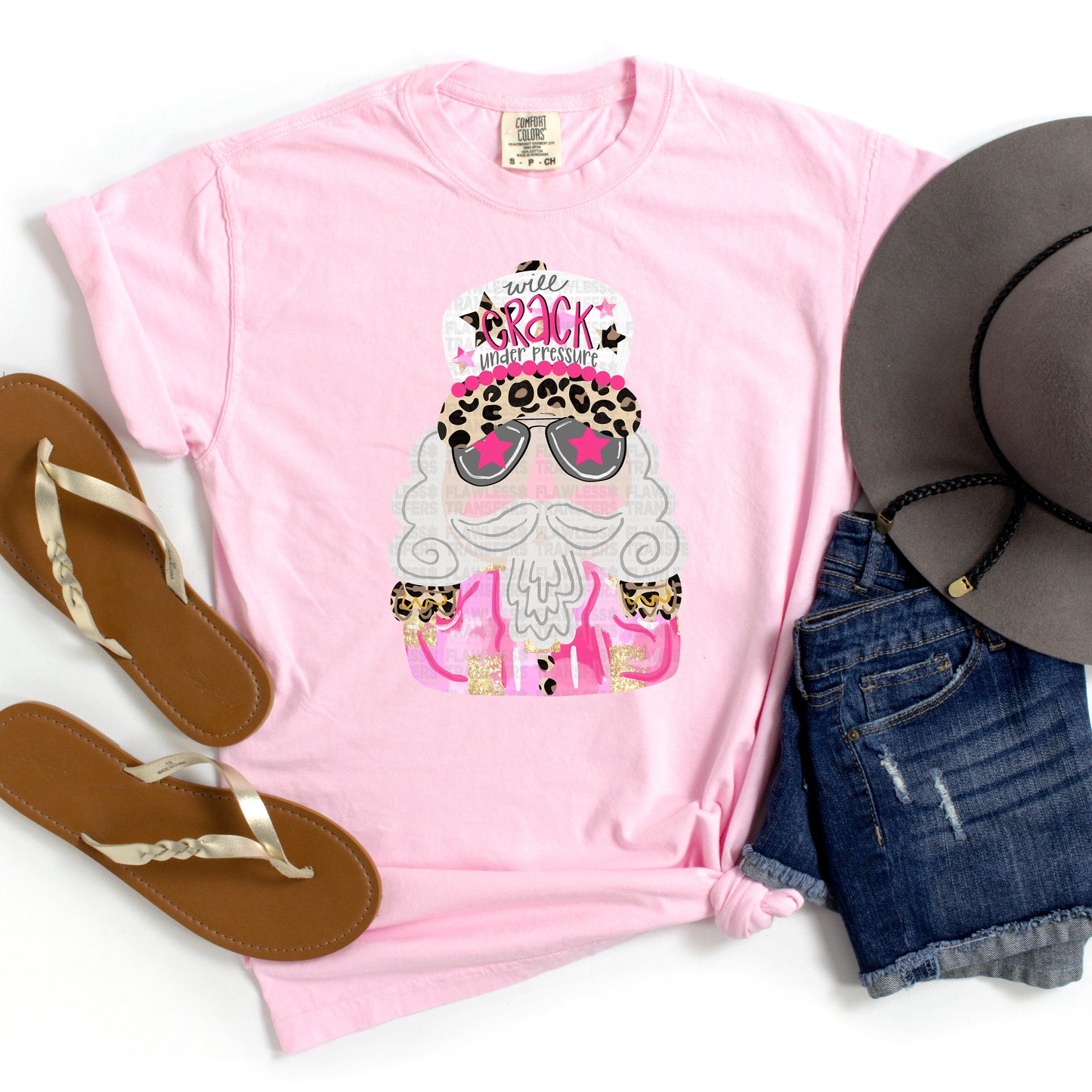 Preppy Nutcracker Pink and Leopard Print DTF Transfer