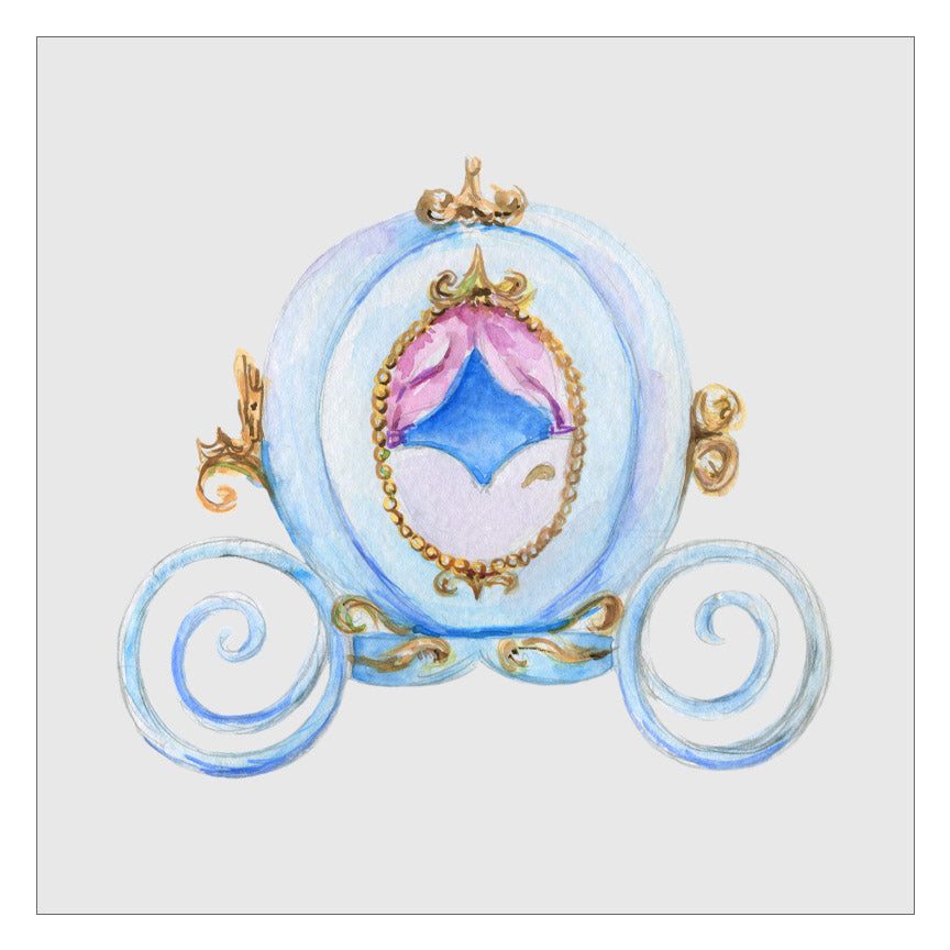 Princess Carriage DTF Transfer