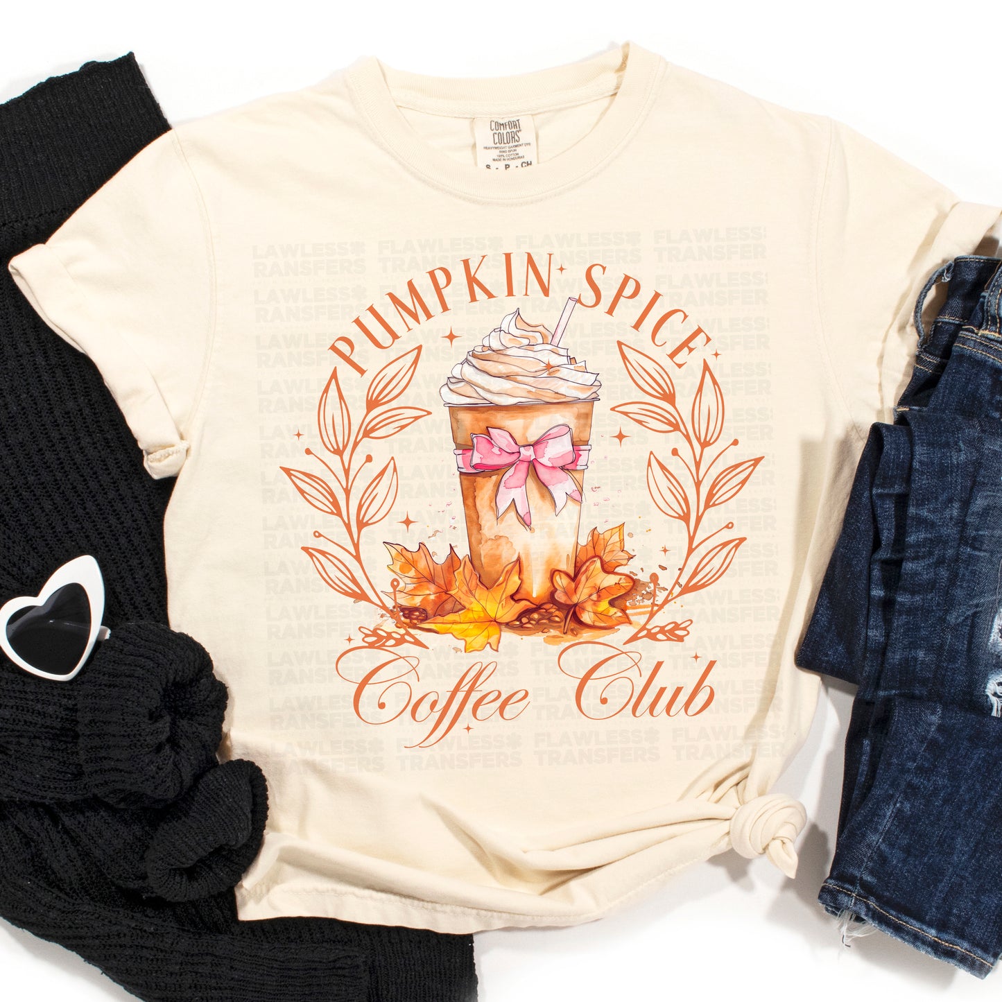 Pumpkin Spice Coffee Club DTF Transfer