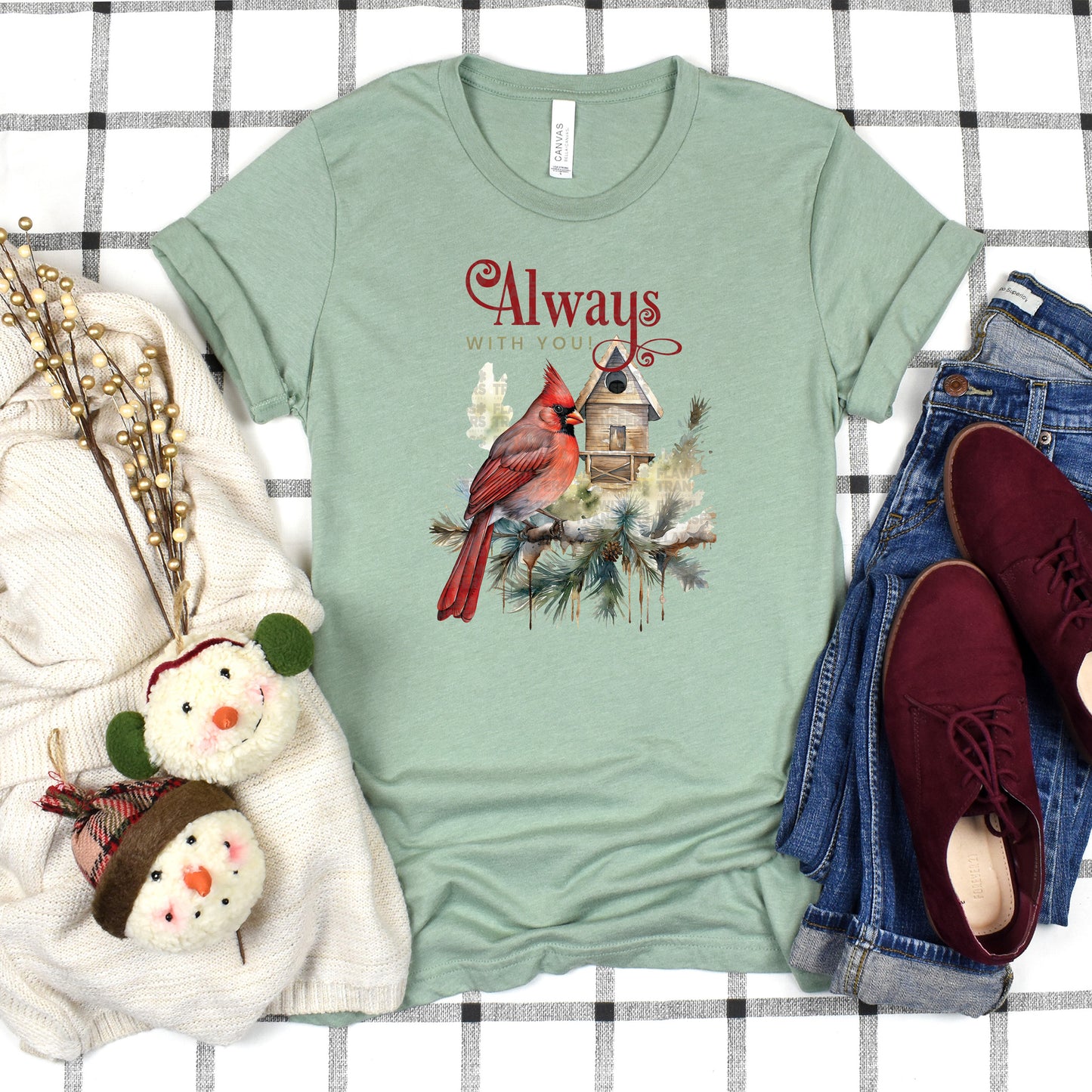 Always With You - Red Cardinals DTF Transfer