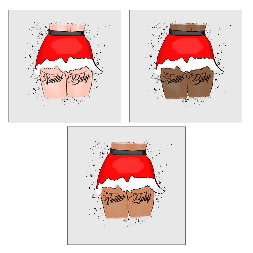 Santa Baby Tattoo DTF Transfer
