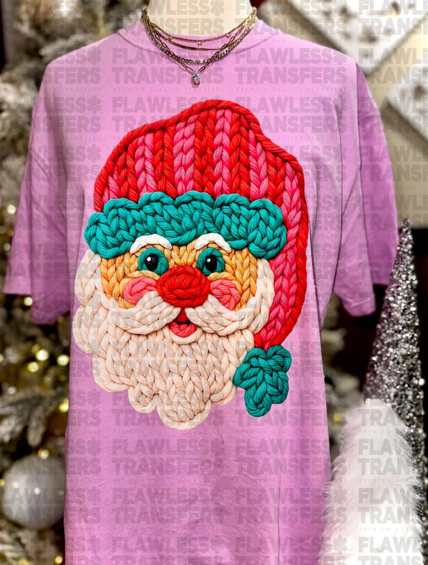 Santa Faux Yarn #2880 DTF Transfer