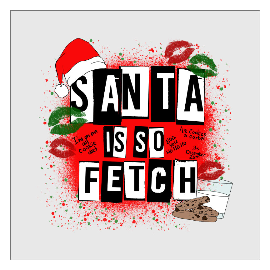 Santa Is So Fetch DTF Transfer