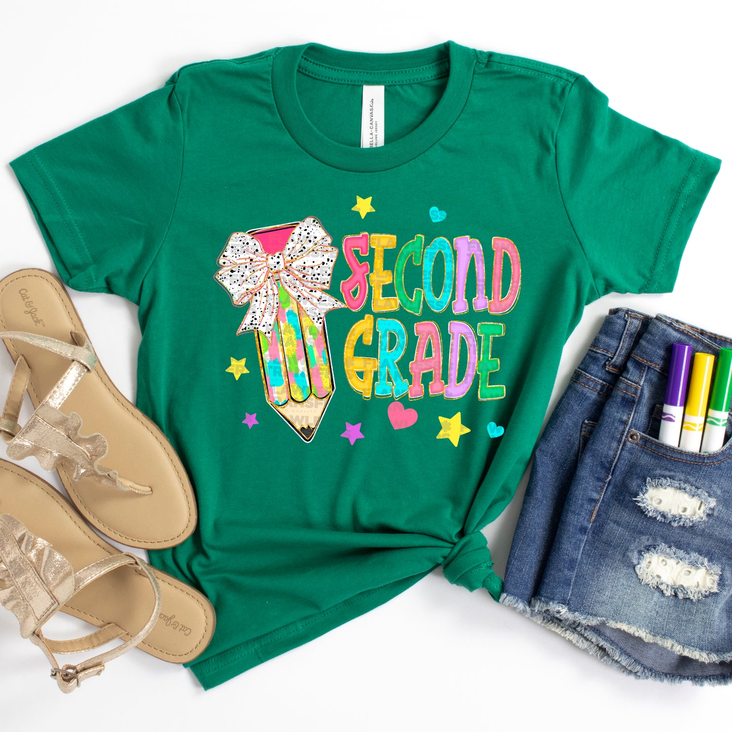 Preppy Pencil Coquette Bow Back To School #2197 DTF Transfer