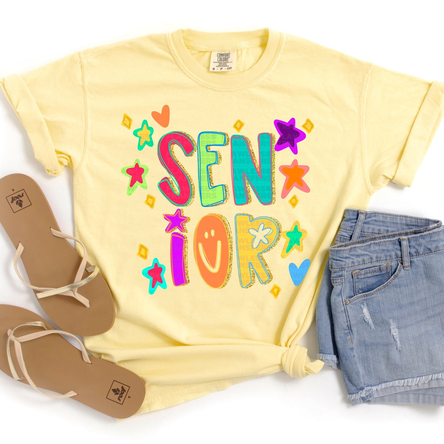 All Grades Back To School Doodles With Glitter #2252 DTF Transfer