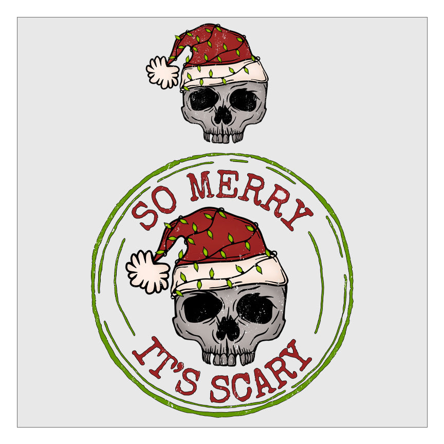 So Merry Its Scary DTF Transfer - Pocket and Back Print SET