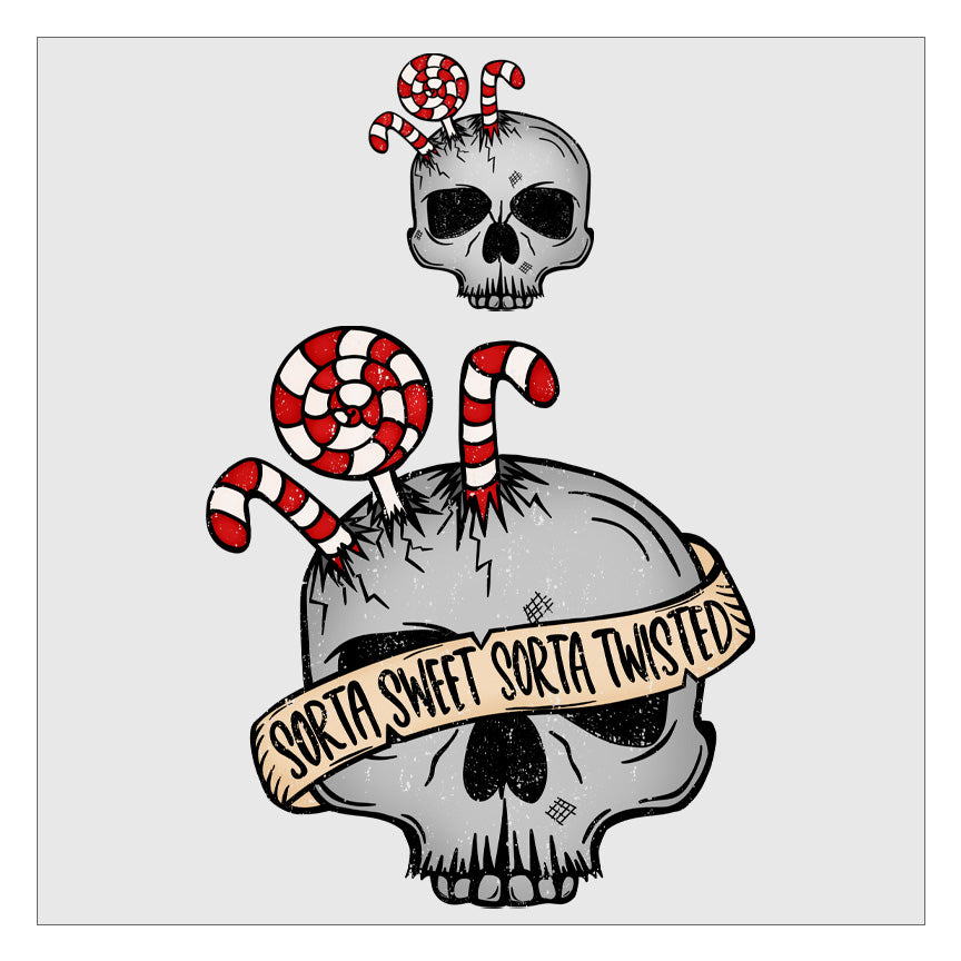 Sorta Sweet Sorta Twisted DTF Transfer - Pocket and Back Print SET