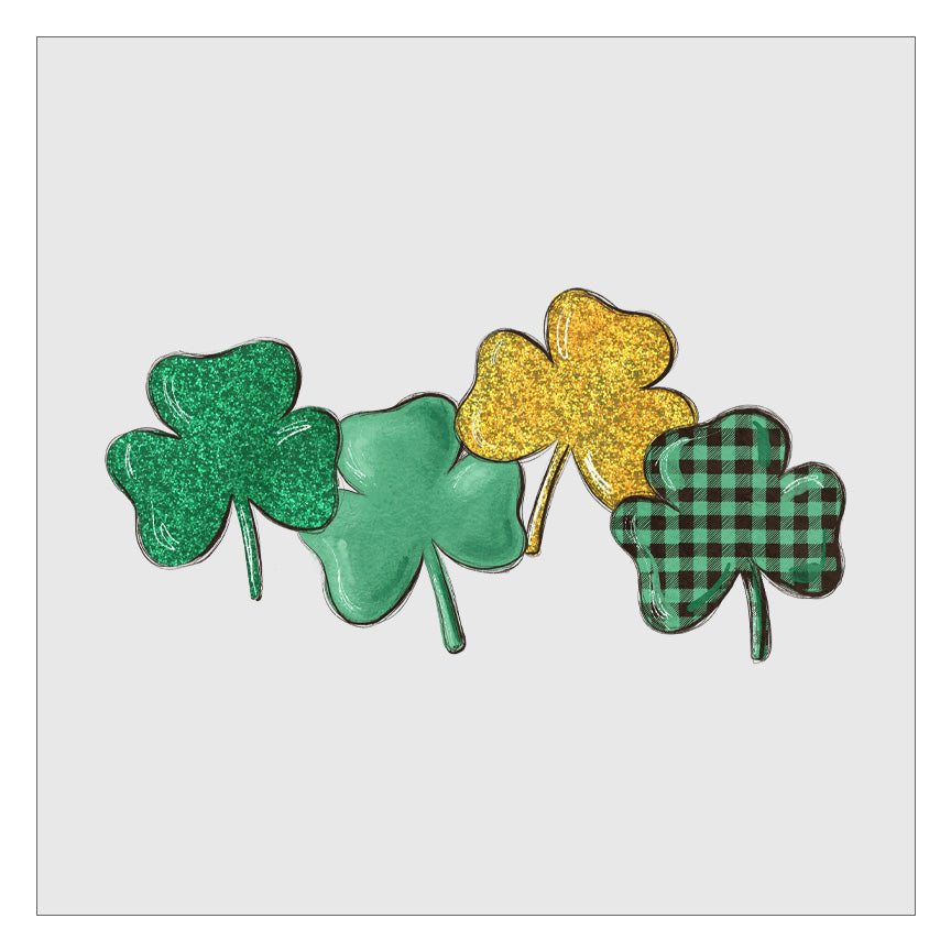 St Patricks Day Shamrocks DTF Transfer